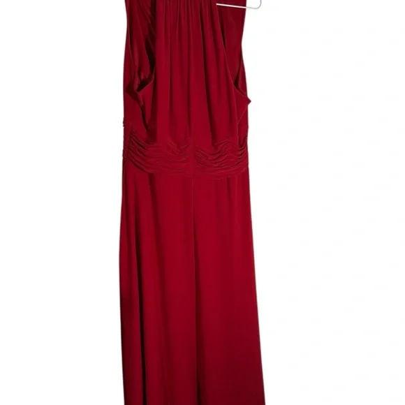 Evan Picone Deep Red Maxi Dress - Picture 5 of 11